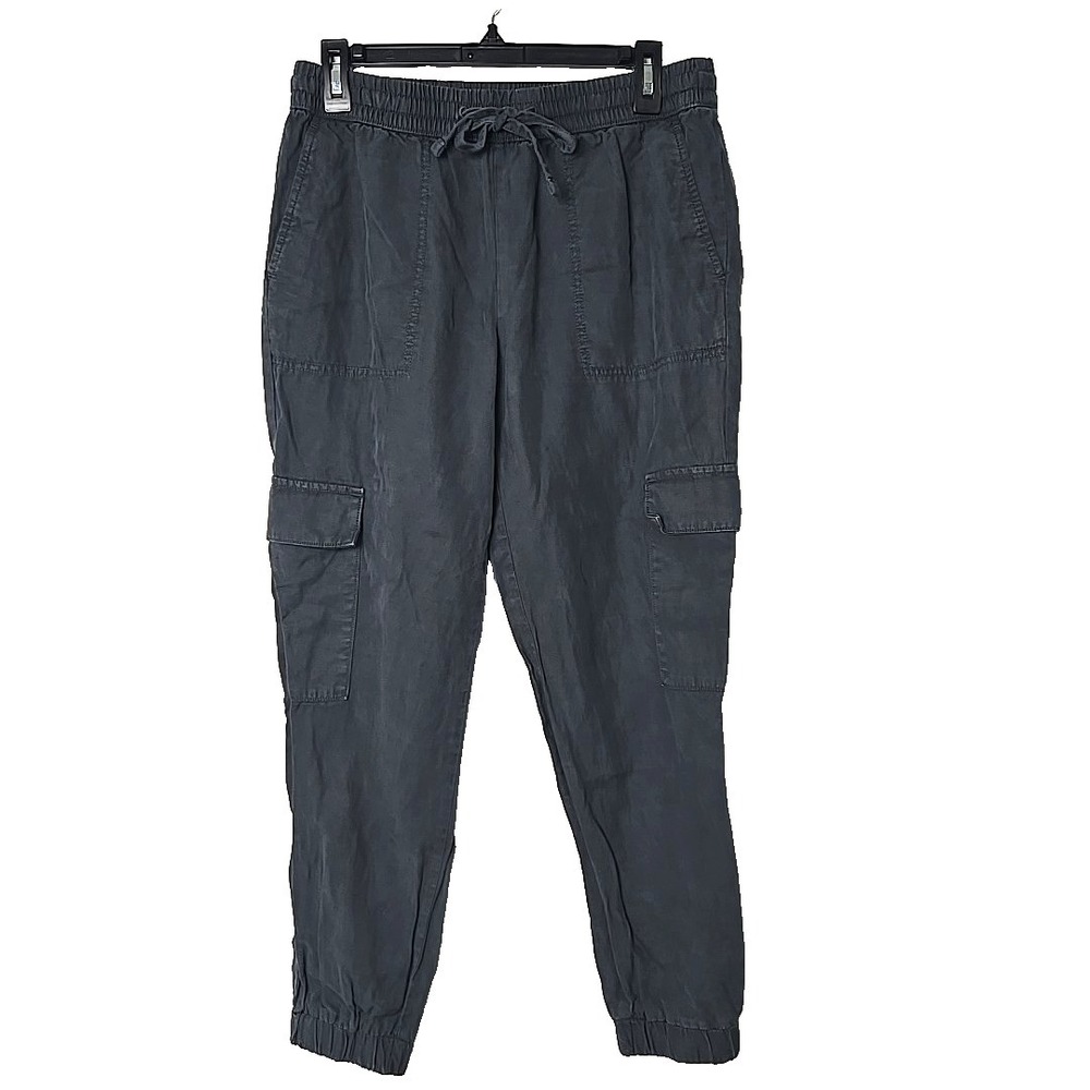 Banana Republic Orca Lux Lounge Cargo Jogger Pant Small S Linen, Lyocell, Cotton